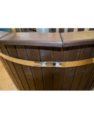 Ø180cm Plastic & Spruce Hottub  BASIC SET