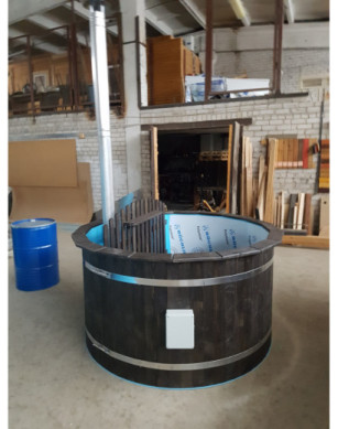 Ø180cm Plastic & Spruce Hottub  BASIC SET
