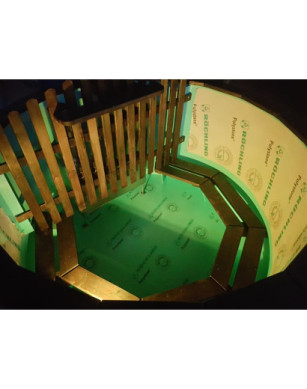 Ø180cm Plastic & Spruce Hottub  BASIC SET