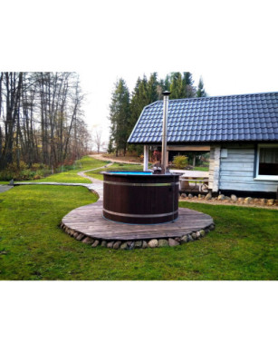 Ø180cm Plastic & Spruce Hottub  BASIC SET