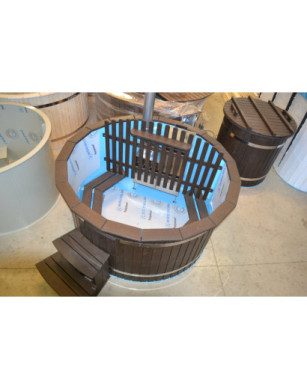 Ø180cm Plastic & Spruce Hottub  BASIC SET
