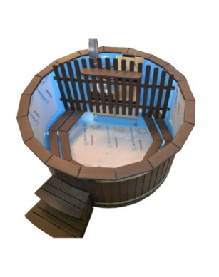 Ø180cm Plastic & Spruce Hottub  BASIC SET