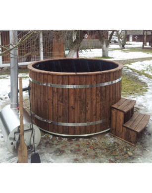 Build Hottub with outside heater By Yourself
