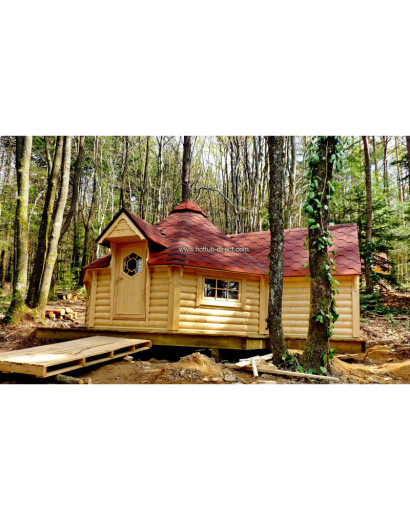 9,2m² BBQ Hut with extension – Grill Cabin
