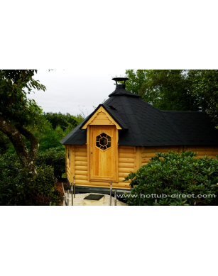 9,2m² BBQ Hut with extension – Grill Cabin