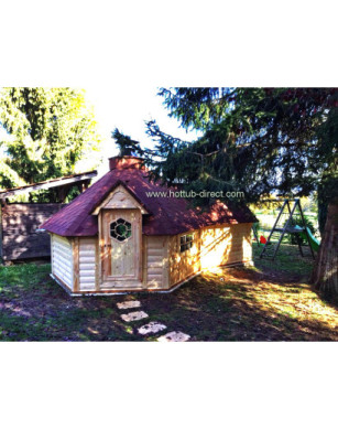 9,2m² BBQ Hut with extension – Grill Cabin