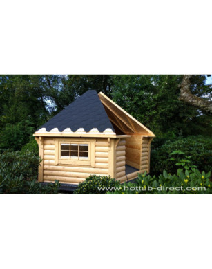 9,2m² BBQ Hut with extension – Grill Cabin