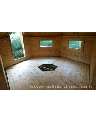 9,2m² BBQ Hut with extension – Grill Cabin