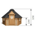9,2m² BBQ Hut with extension – Grill Cabin