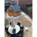 9,2m² BBQ Hut with extension – Grill Cabin