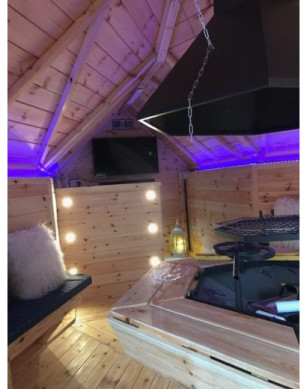 9,2m² BBQ Hut with extension – Grill Cabin