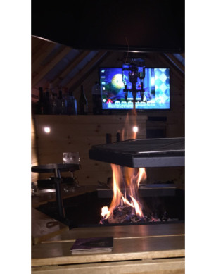 9,2m² BBQ Hut with extension – Grill Cabin