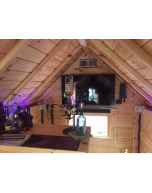 9,2m² BBQ Hut with extension – Grill Cabin