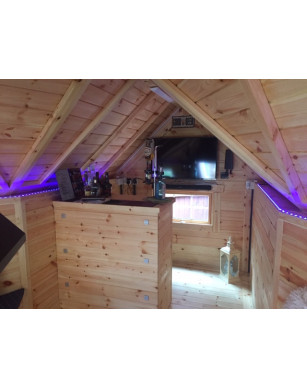 9,2m² BBQ Hut with extension – Grill Cabin