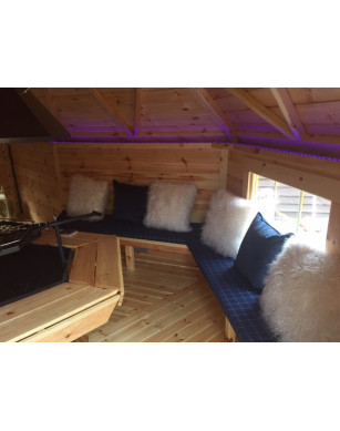 9,2m² BBQ Hut with extension – Grill Cabin
