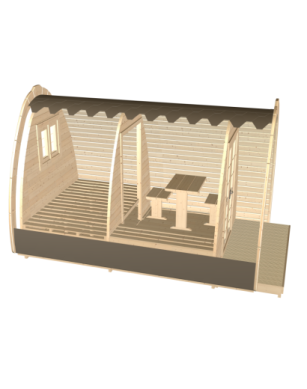 Camping Pod 2 room/2,4 x 4,8m