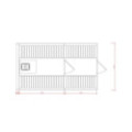 4,5m long Pine Barrel Sauna (Ø 2,27 m) with changing room