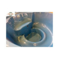 DELUXE GLASS FIBER TUB WITH INTEGRATED WOODEN FIRED HEATER