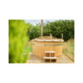 Ø200cm Plastic & Spruce Hottub with inside heater