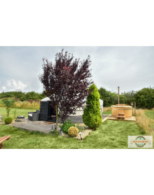 Ø200cm Plastic & Spruce Hottub with inside heater