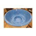 BLUE GLASS FIBER HOTTUB WITH OUTSIDE HEATER IN STOCK