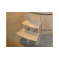 BLUE GLASS FIBER HOTTUB WITH OUTSIDE HEATER IN STOCK