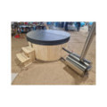 WHITE GLASS FIBER HOTTUB WITH OUTSIDE HEATER IN STOCK
