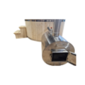 WHITE GLASS FIBER HOTTUB WITH OUTSIDE HEATER IN STOCK