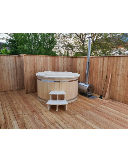 Ø160cm Plastic PP Hottub with outside heater