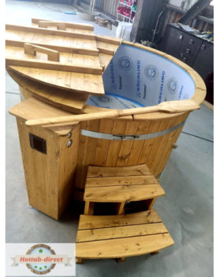 Ø160cm Plastic PP Hottub with outside heater