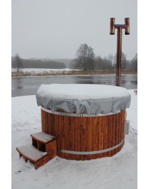 Ø160cm Plastic PP Hottub with outside heater
