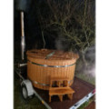 Ø160cm Plastic PP Hottub with outside heater