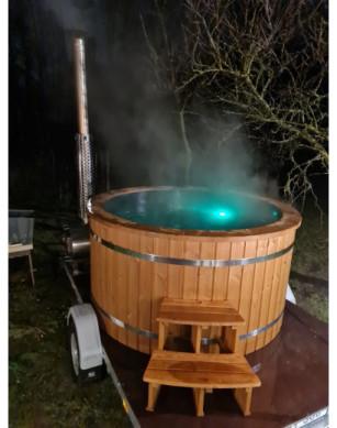 Ø160cm Plastic PP Hottub with outside heater