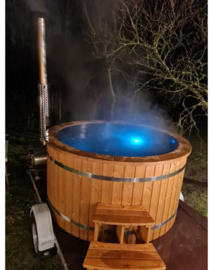 Ø160cm Plastic PP Hottub with outside heater