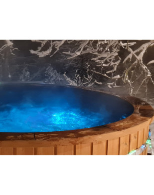 Ø160cm Plastic PP Hottub with outside heater