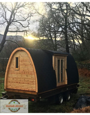 Insulated Camping Pod with side entrance/2,4 x 6,0m