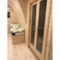Insulated Camping Pod with side entrance/2,4 x 6,0m