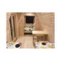 Insulated Camping Pod with side entrance/2,4 x 6,0m