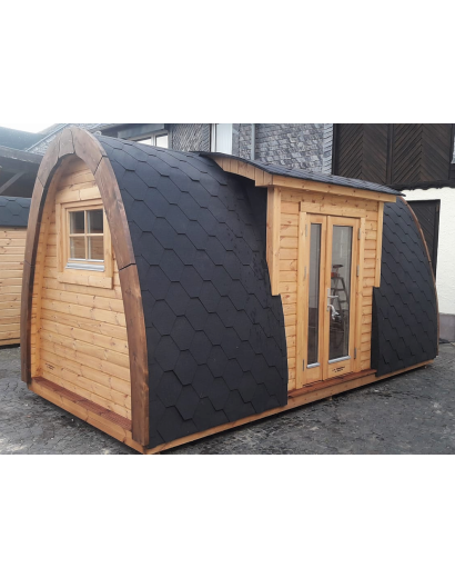 Insulated Camping Pod with side entrance/2,4 x 4,8m