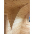 Insulated Camping Pod with side entrance/2,4 x 4,8m