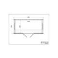 Insulated Camping Pod with side entrance/2,4 x 4,8m