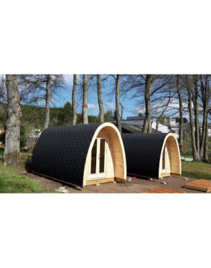Insulated Camping Pod 2 room/2,4 x 5,9m