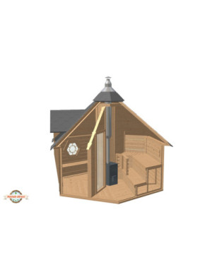 Sauna Cabin 9,2m² with changing room