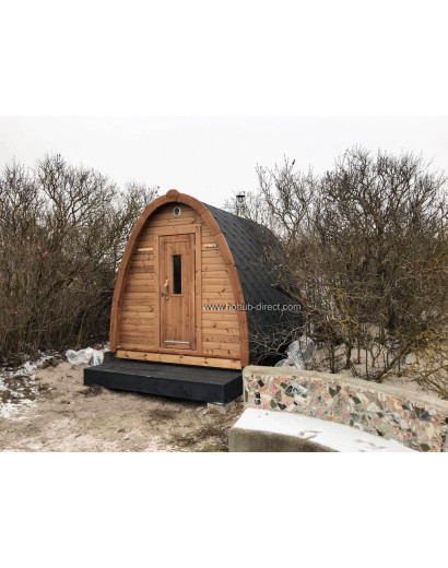 Sauna Pod 2.4 m x 3.0 m Thermo-wood/1 room