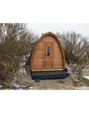 Sauna Pod 2.4 m x 3.0 m Thermo-wood/1 room