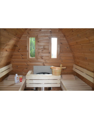 Sauna Pod 2.4 m x 3.0 m Thermo-wood/1 room