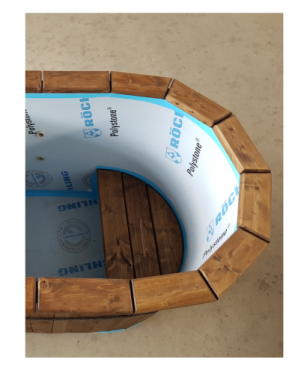 1.10×1.60cm OVAL Hottub with intside heater