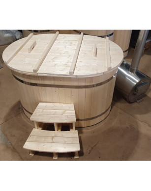 1.10×1.60m OVAL Hottub with outside heater