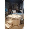 1.10×1.60m OVAL Hottub with outside heater