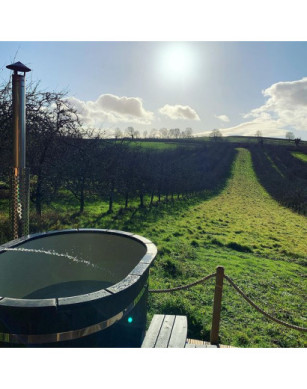 1.10×1.60m OVAL Hottub with outside heater